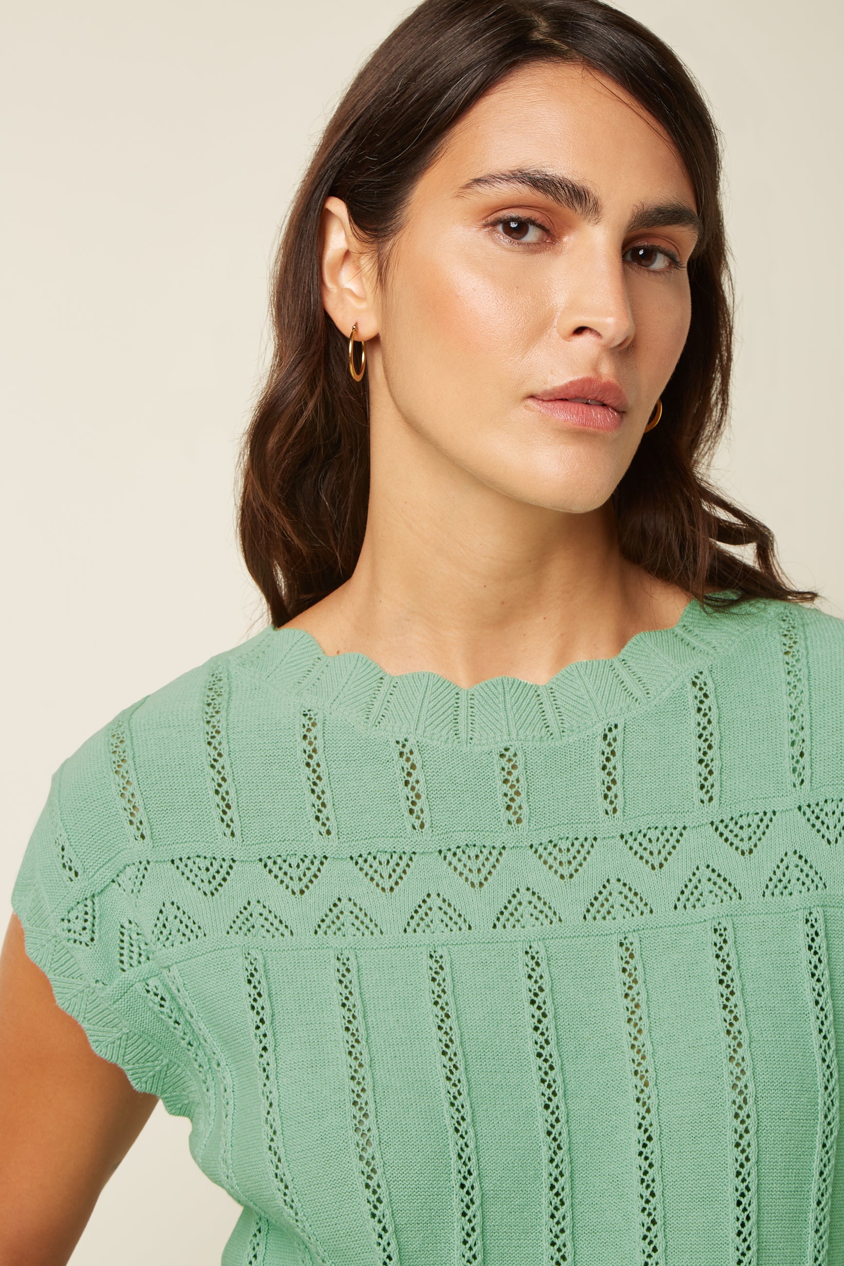 Liora Top Rocky Ajour - Minty Meadow
