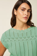 Liora Top Rocky Ajour - Minty Meadow
