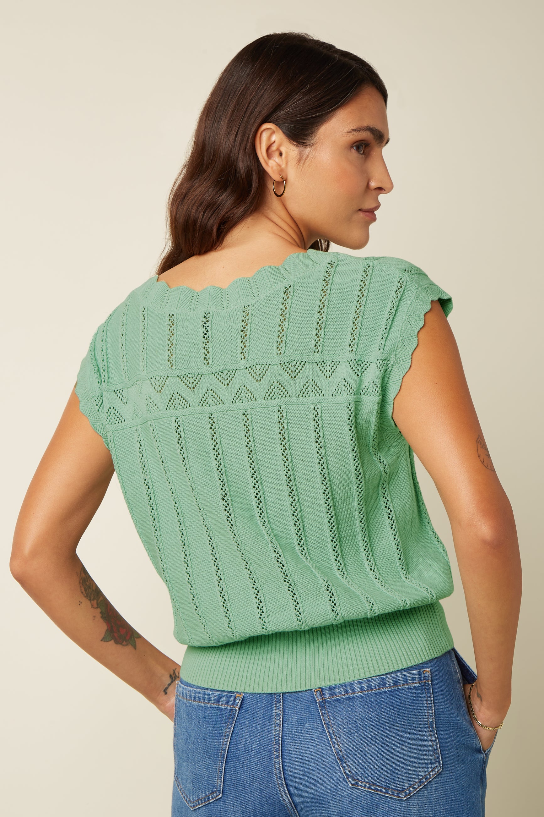 Liora Top Rocky Ajour - Minty Meadow