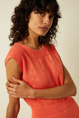 Lina Dress Rocky Ajour - Summer Fig