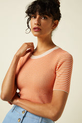 Agnes Top Denis - Nectarine Orange