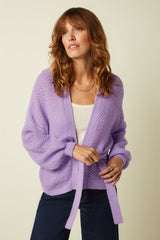 Cardi Loose Farfalle - Sheer Lilac