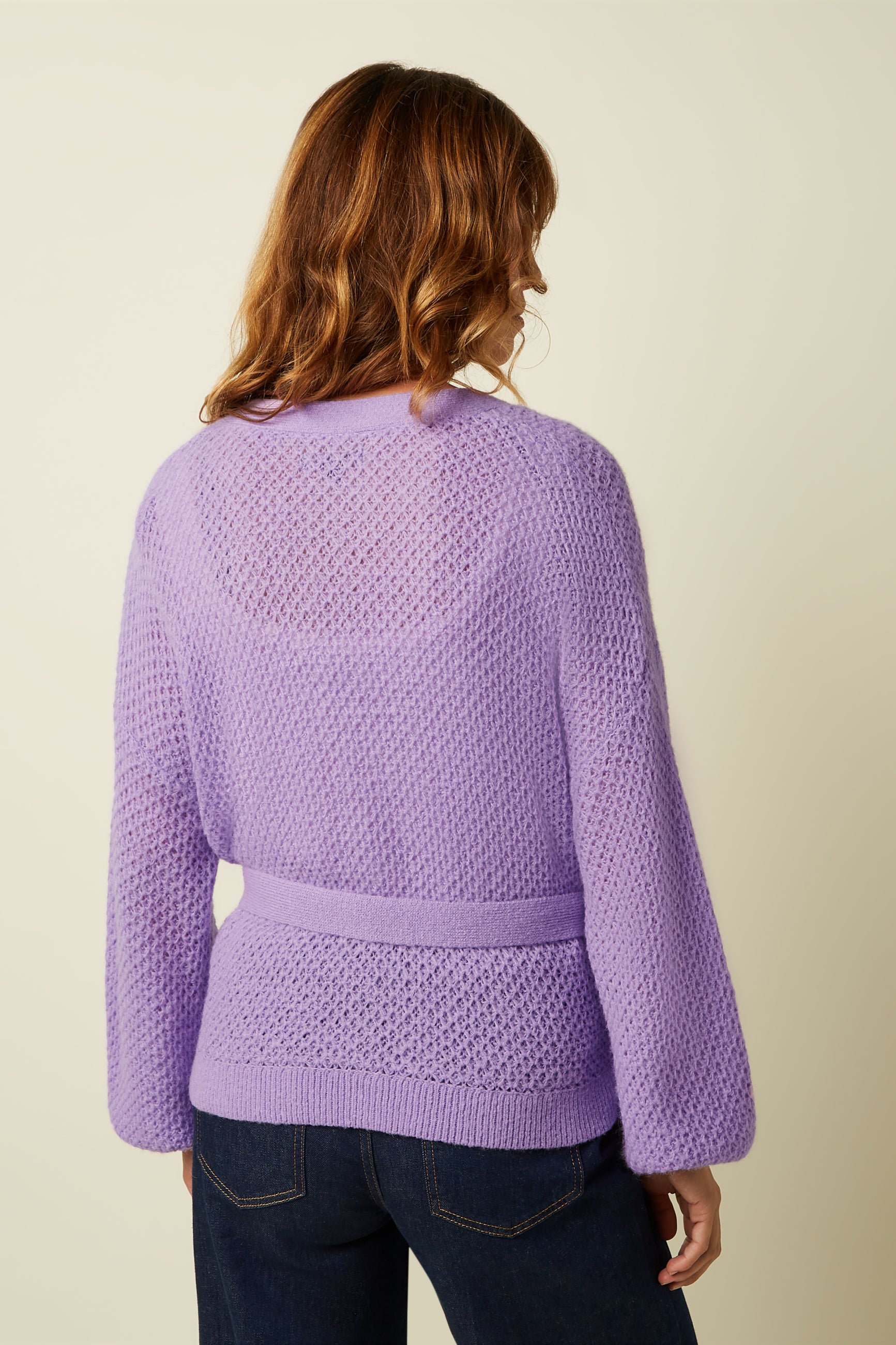 Cardi Loose Farfalle - Sheer Lilac