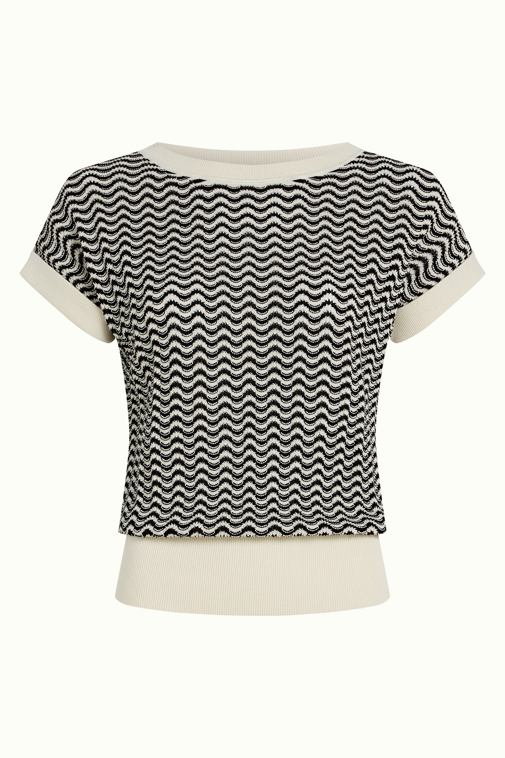Boatneck Top Tide - Cream