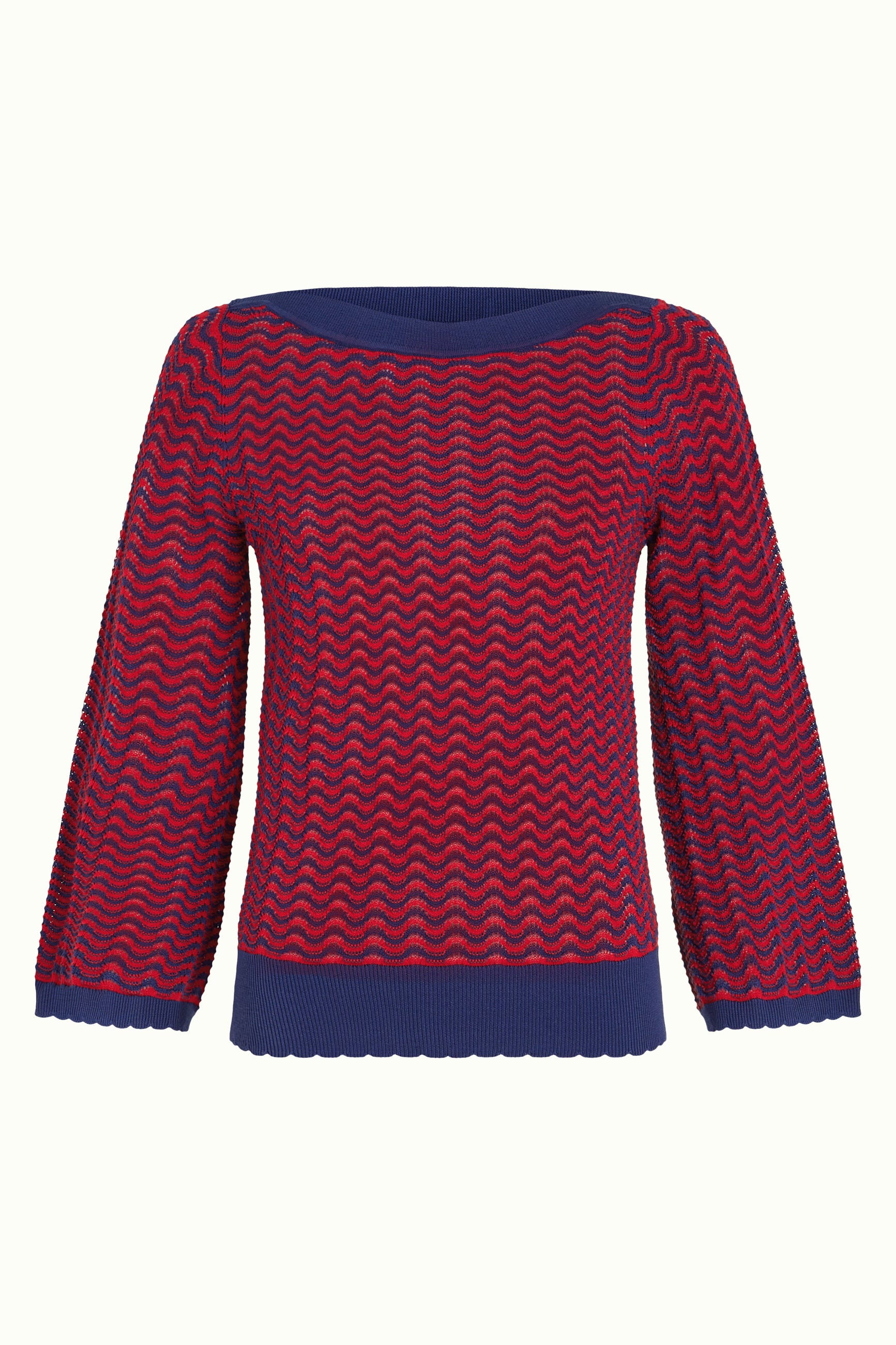 Audrey Trumpet Sleeve Tide - Chili Red