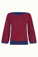 Audrey Trumpet Sleeve Tide - Chili Red