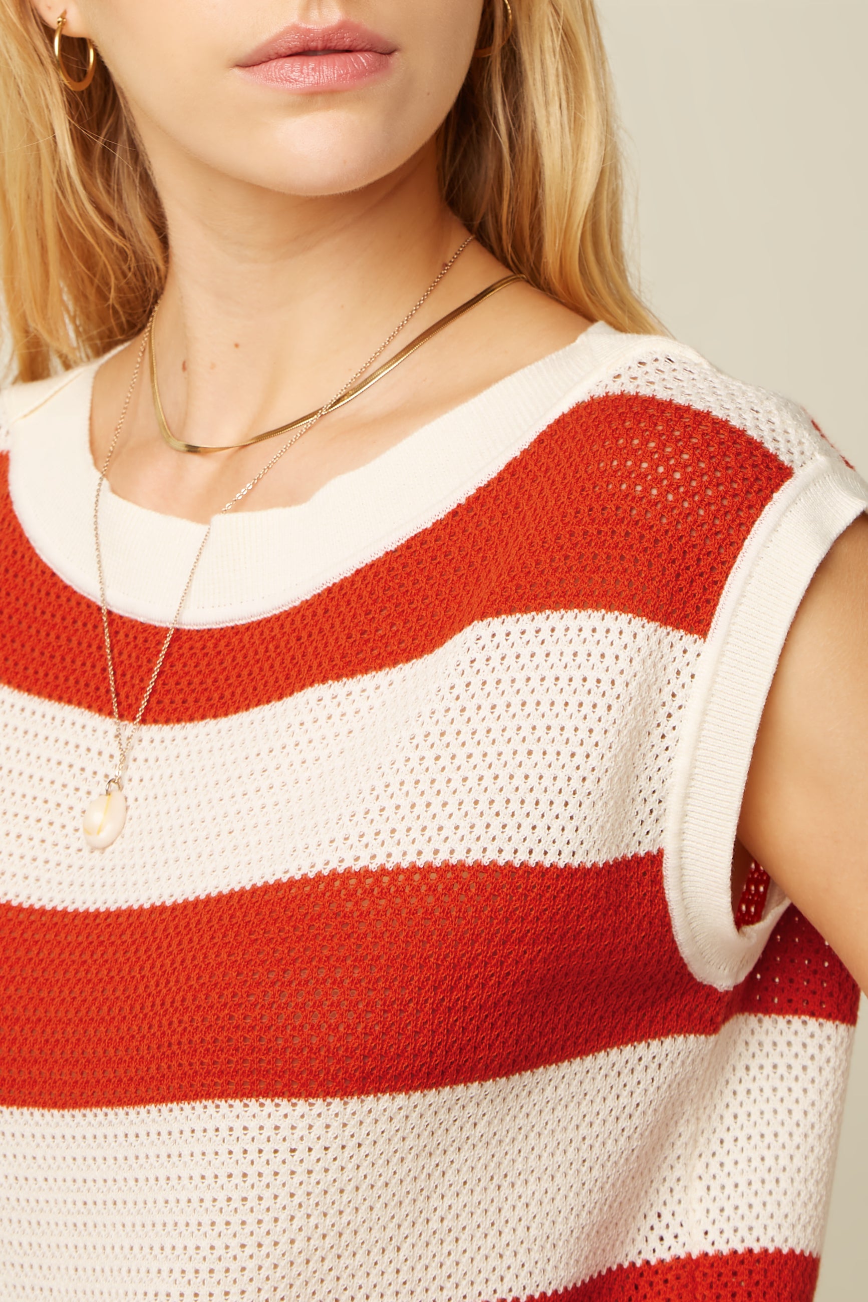 Eva Knit Top Capella - Spicy Orange