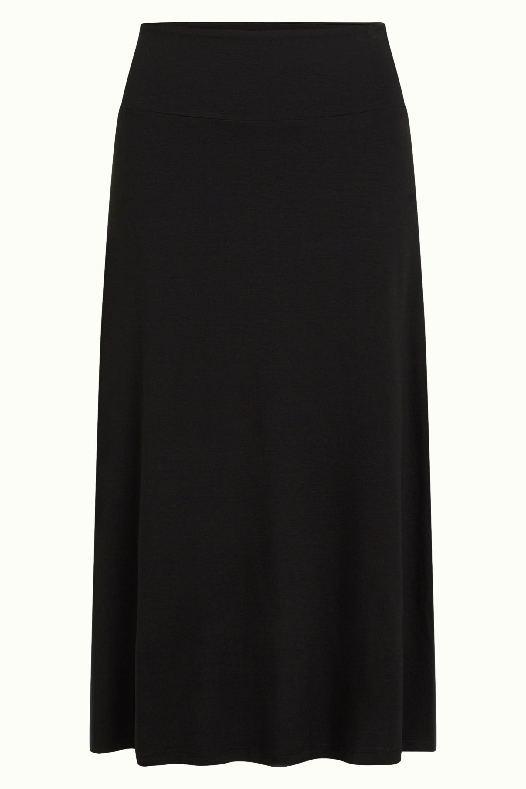 Border Midi Skirt Silva - Black