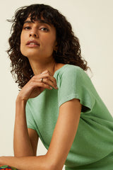 Laia Knit Top Lapis - Shade Green