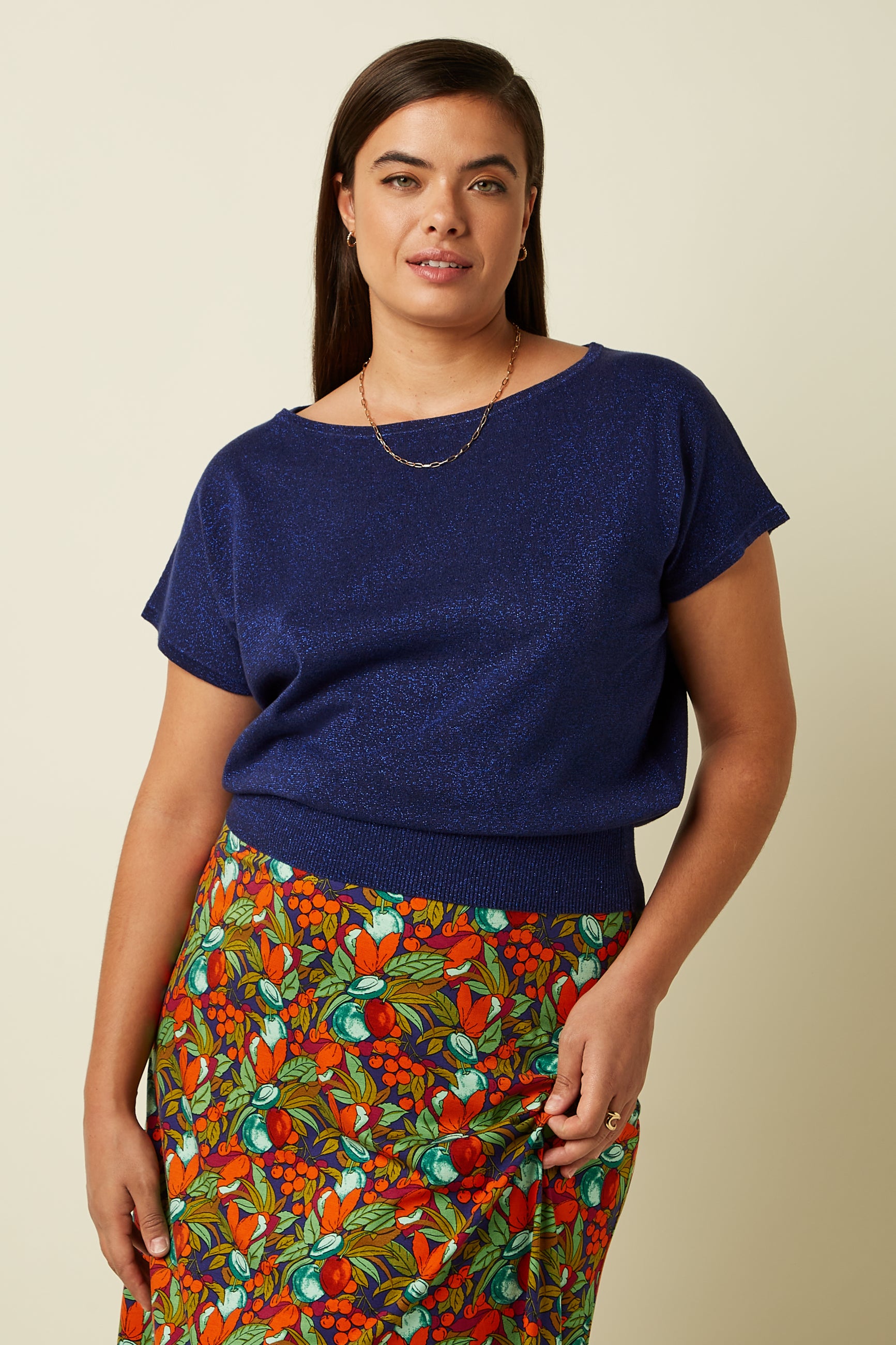 Laia Knit Top Lapis - Beacon Blue