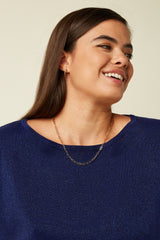 Laia Knit Top Lapis - Beacon Blue