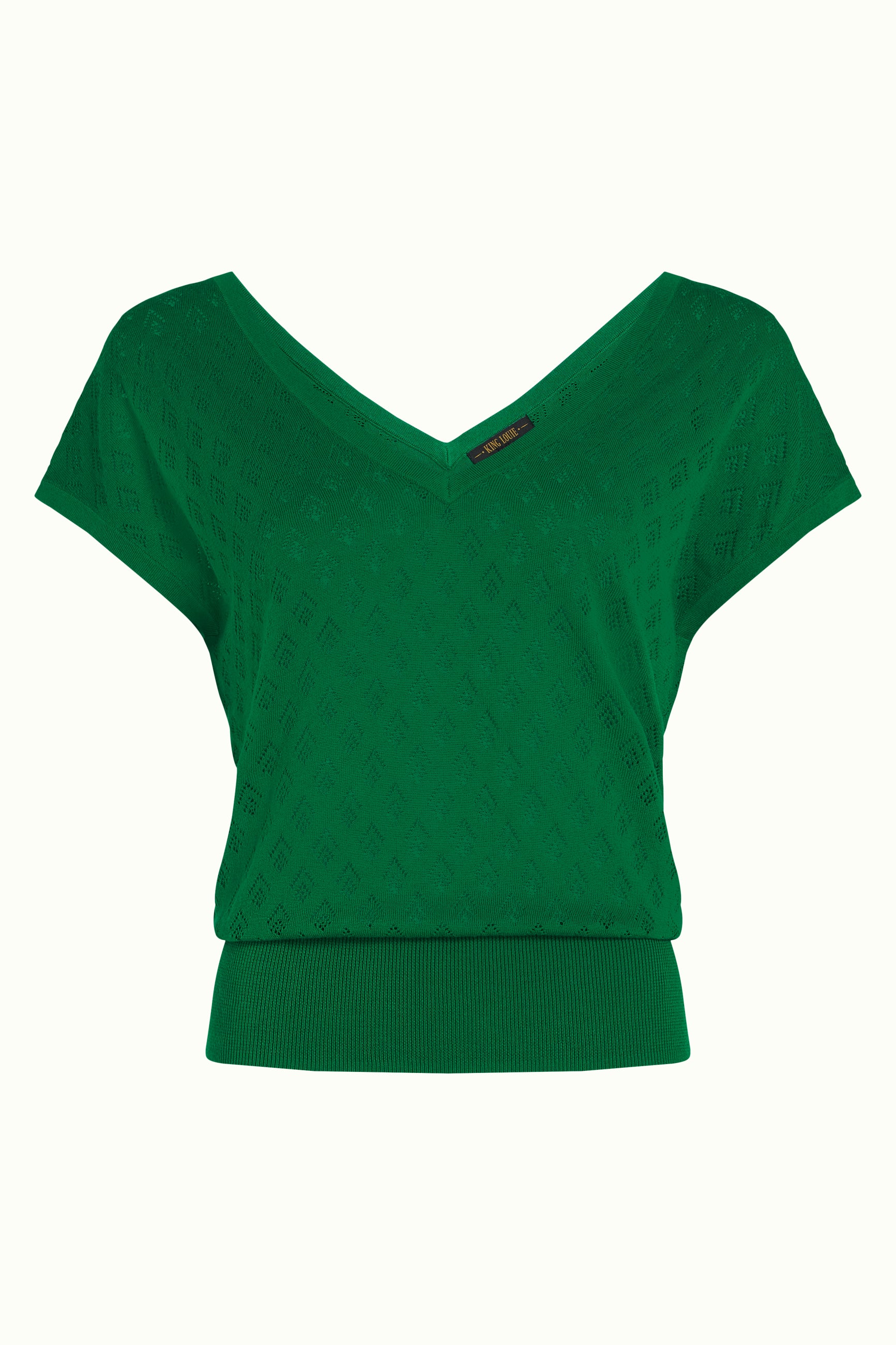 Double V Top Mateo Knit - Very Green
