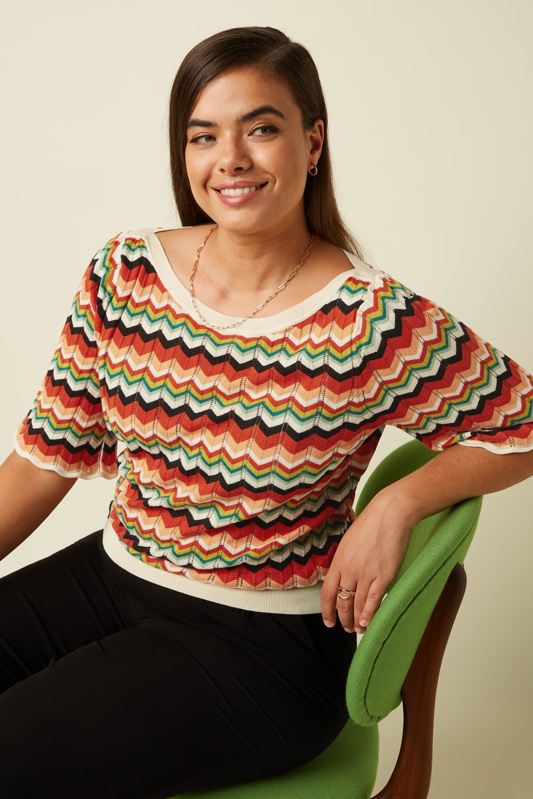 Ivy Top Wide Sleeve Le Roy - Multi Color