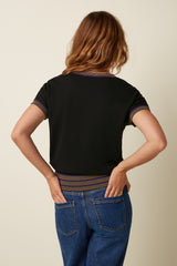 Lyra Top Emel - Black