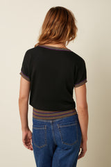 Lyra Top Emel - Black