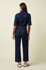 Zip Jumpsuit Onyx Denim
