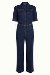 Zip Jumpsuit Onyx Denim
