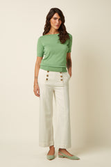 Bob Sailor Pants Spring Denim - Ice Cream