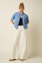 Evelina Blouse Festa Light Denim - Blue Tint