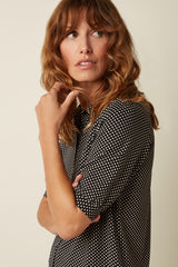 Carina Blouse Piper - Black