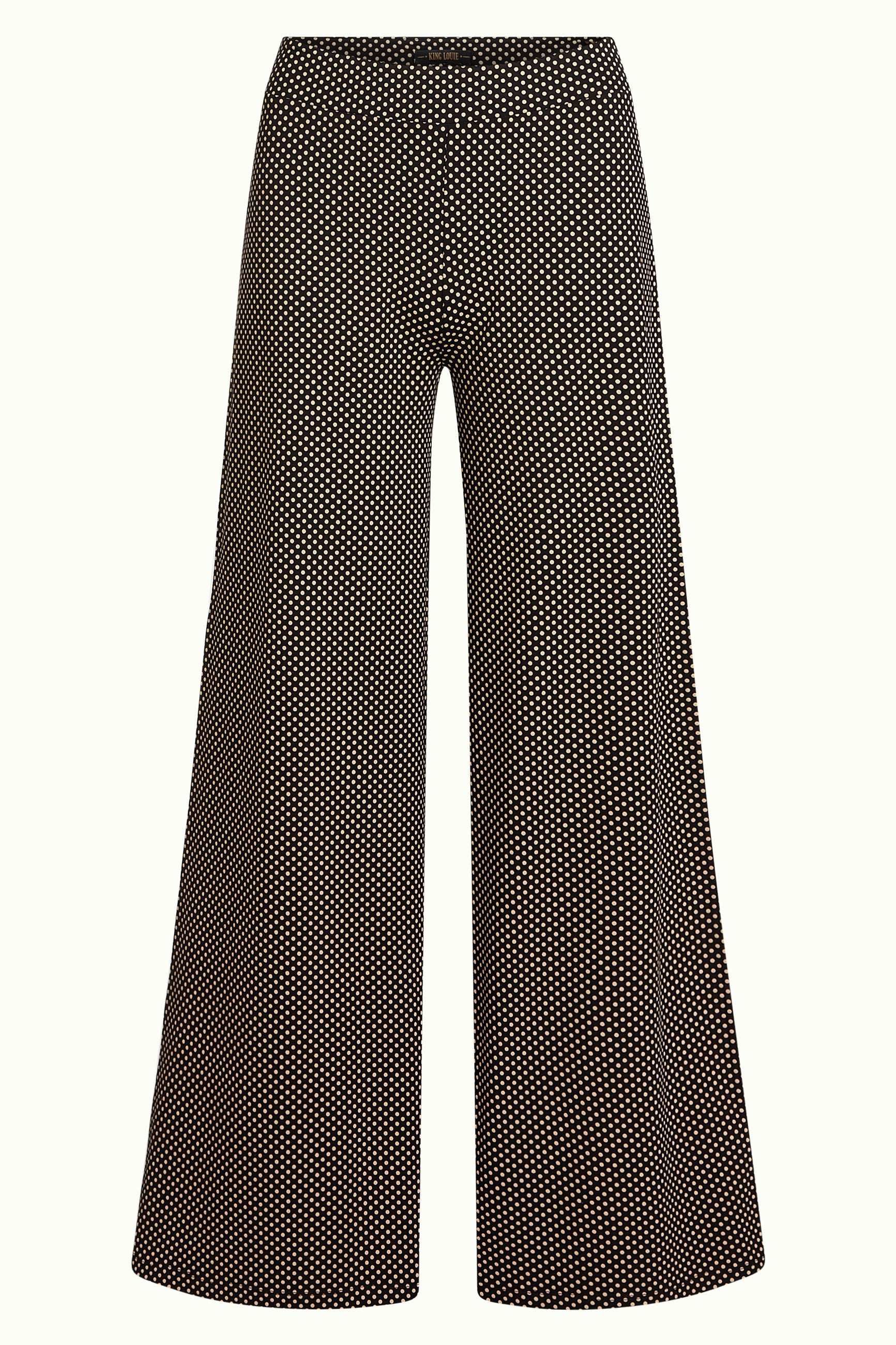 Border Palazzo Pants Piper - Black