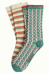 Socks 2-Pack Cosette - Matcha Green