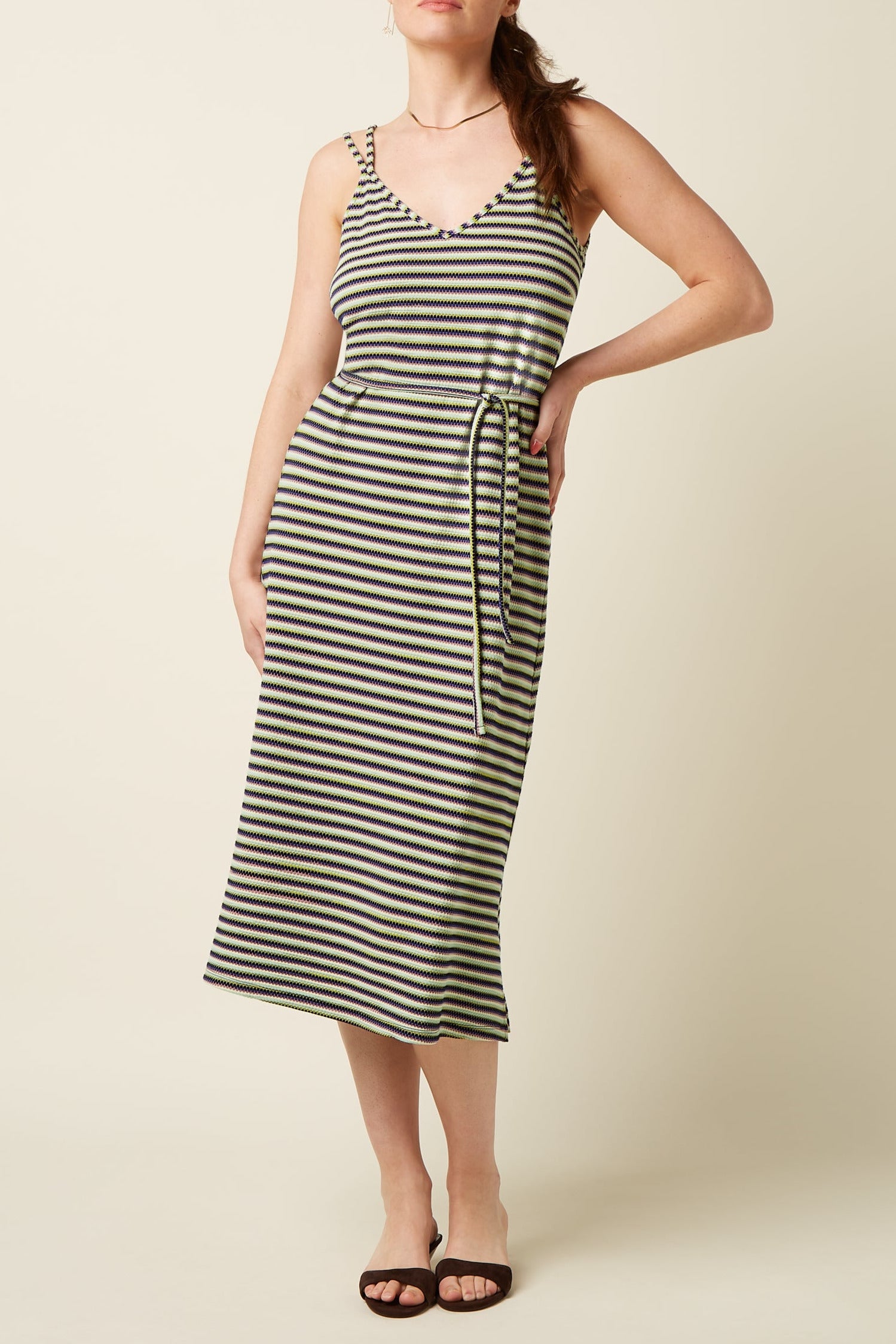 Nadya Dress Beebop Stripe - Black