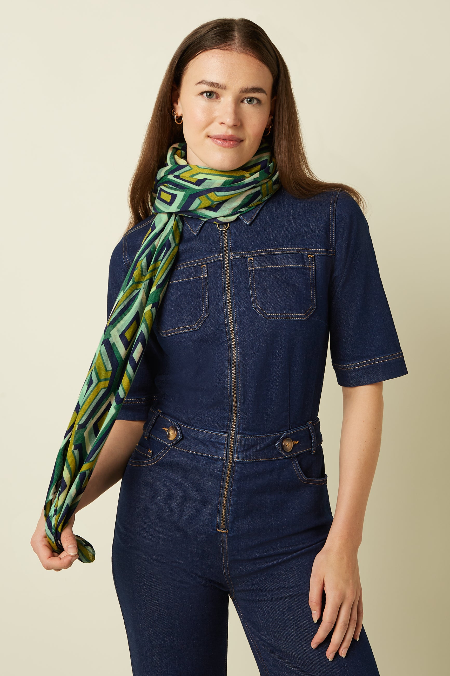 Foulard Cadiz - Rhodonite Blue