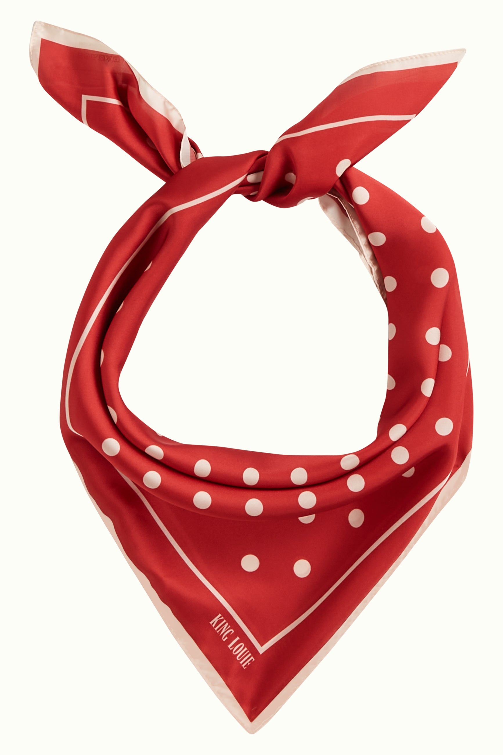 Scarf Polka - Chili Red