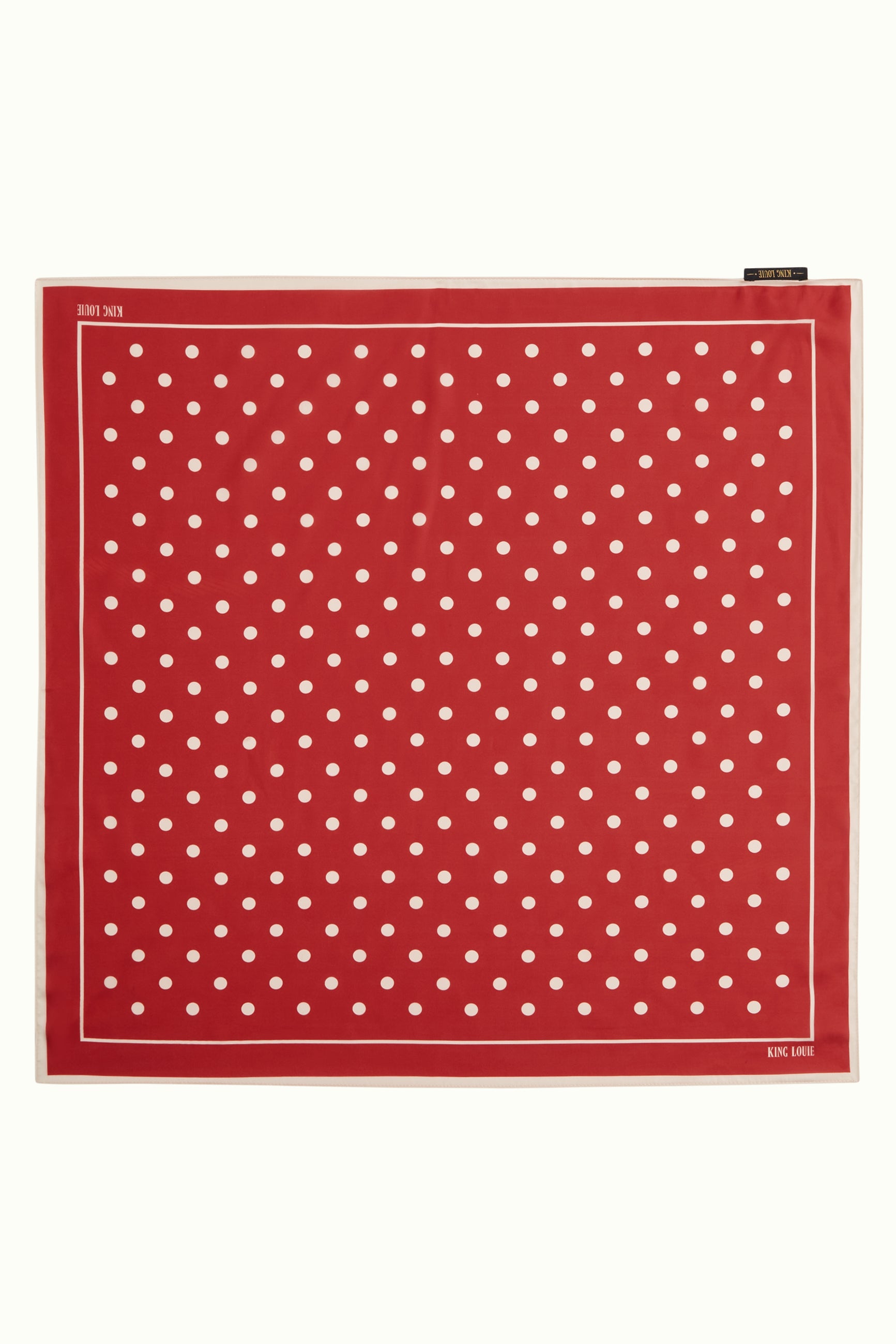 Scarf Polka - Chili Red