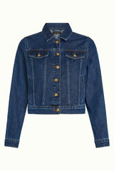 Janey Cropped Playa Denim - Blue Tint