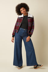 Arizona Jacket Banda Check - Horizon Blue