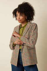 Tula Blazer Basso Check - Marzipan