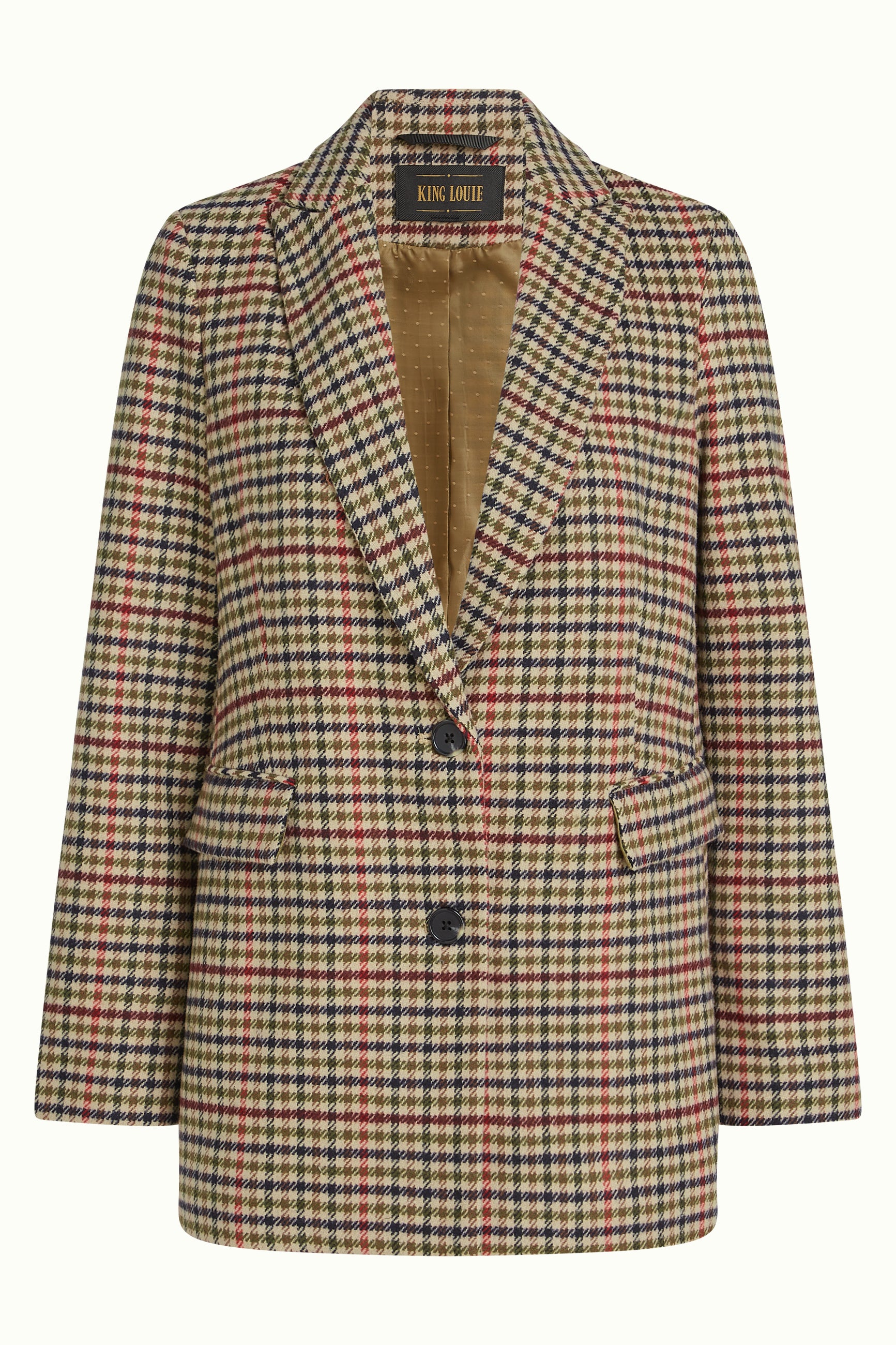 Tula Blazer Basso Check - Marzipan