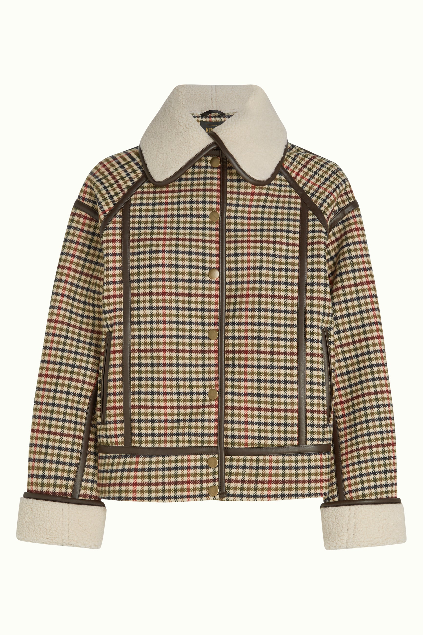 Monia Coat Basso Check - Marzipan