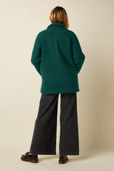 Amelie Coat Dexter Teddy - Dragonfly Green