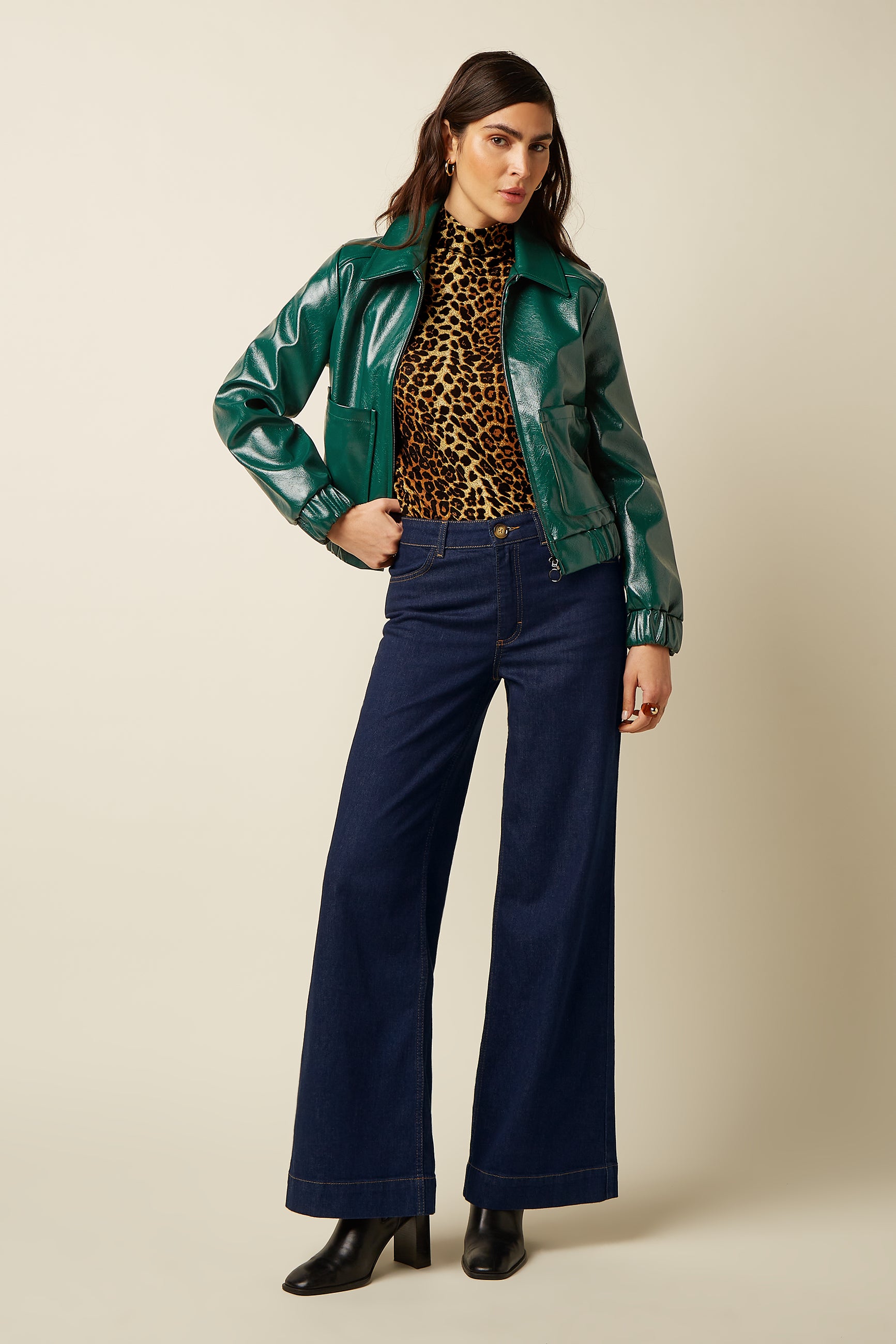 Isla Jacket Glitz - Botanical Green