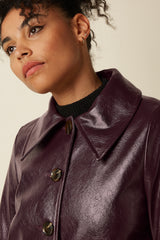 Anais Coat Glitz - Porto Red