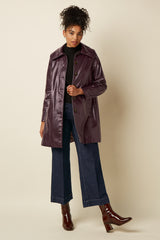 Anais Coat Glitz - Porto Red