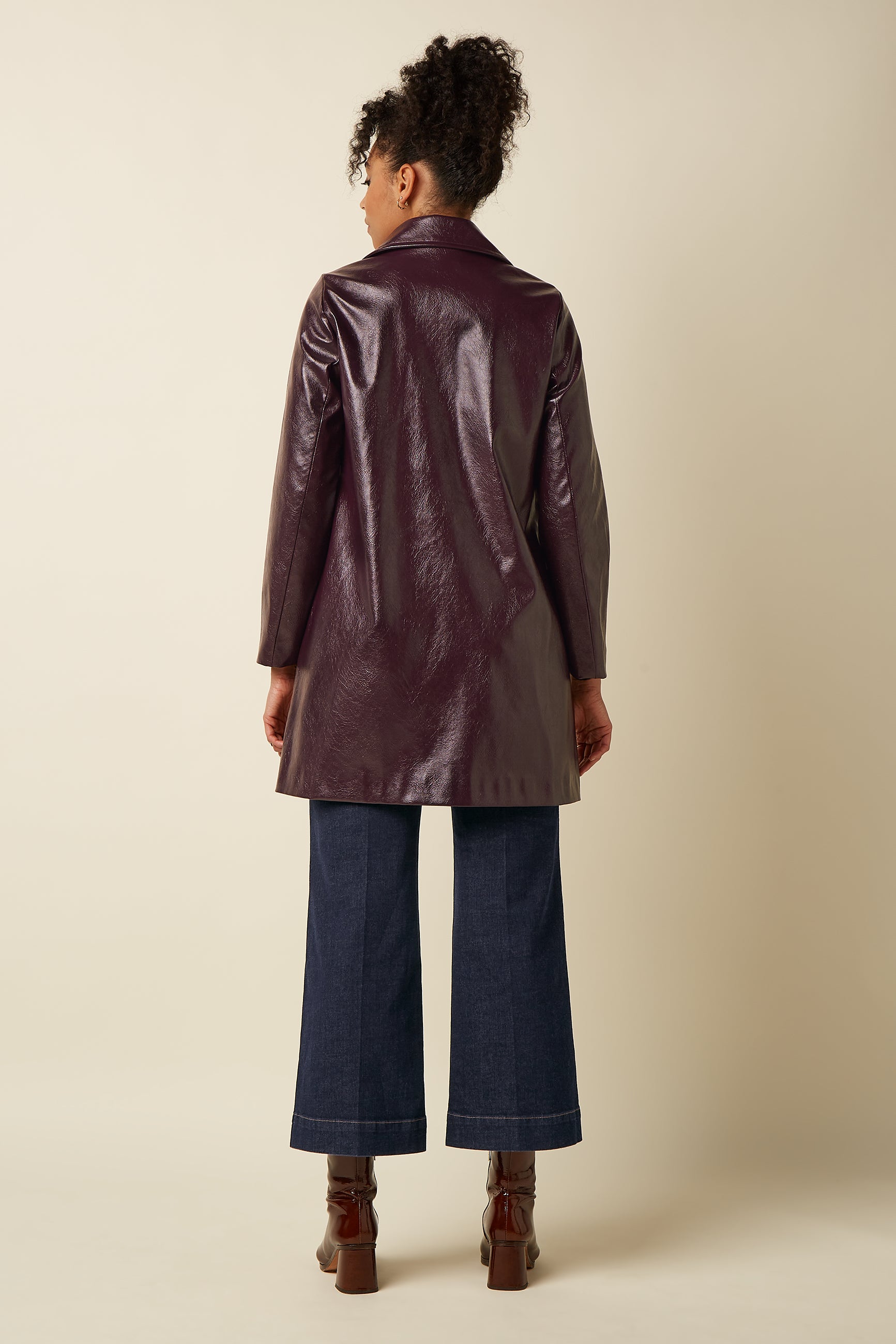 Anais Coat Glitz - Porto Red