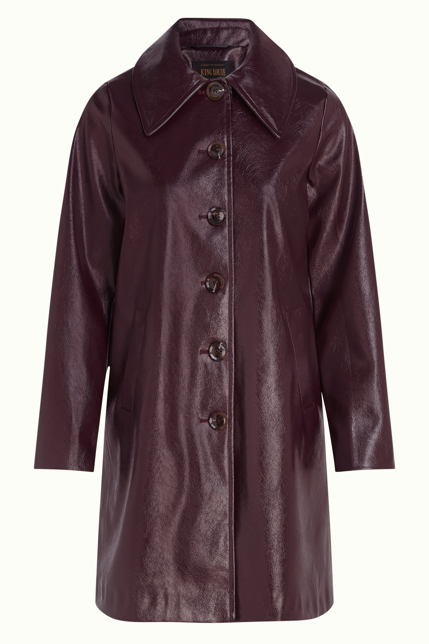 Anais Coat Glitz - Porto Red