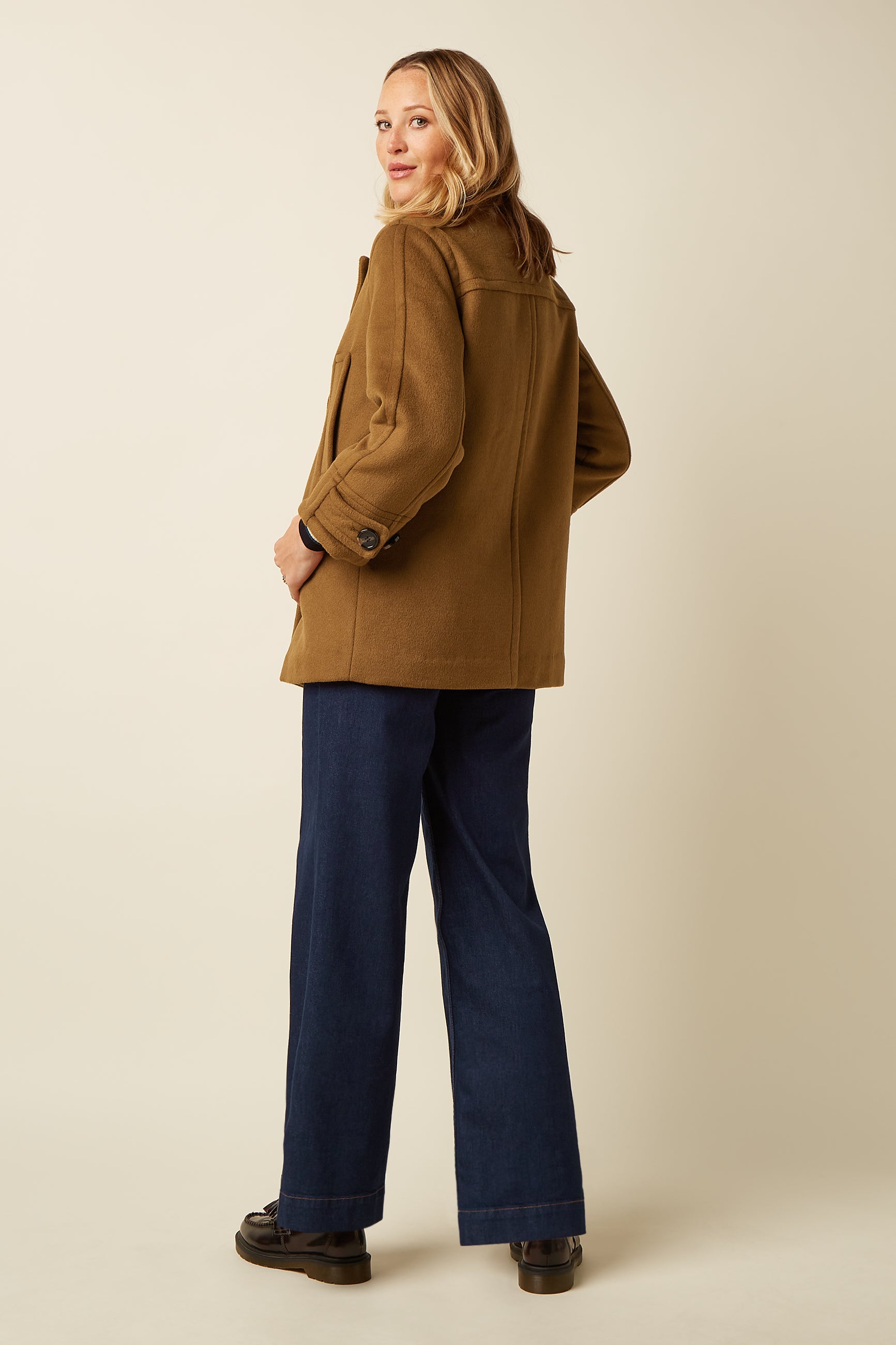 Arina Coat Miles - Golden Brown