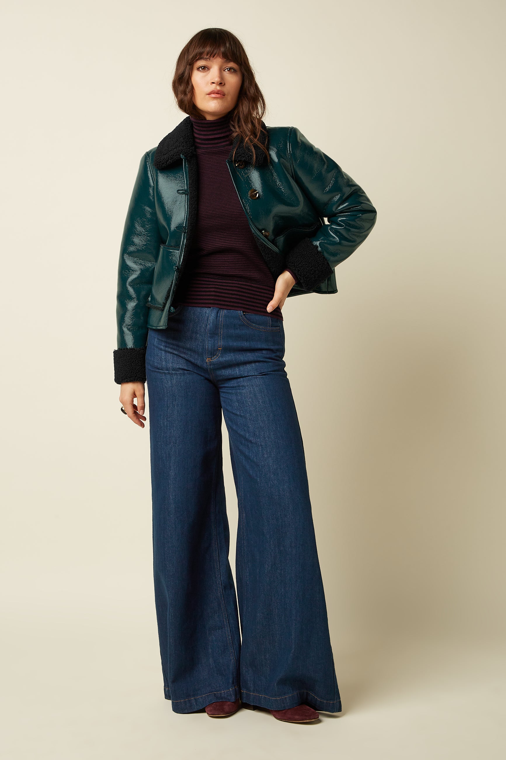 Dina Jacket Shine - Alpine Green