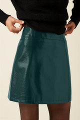 Olivia Skirt Shine - Alpine Green