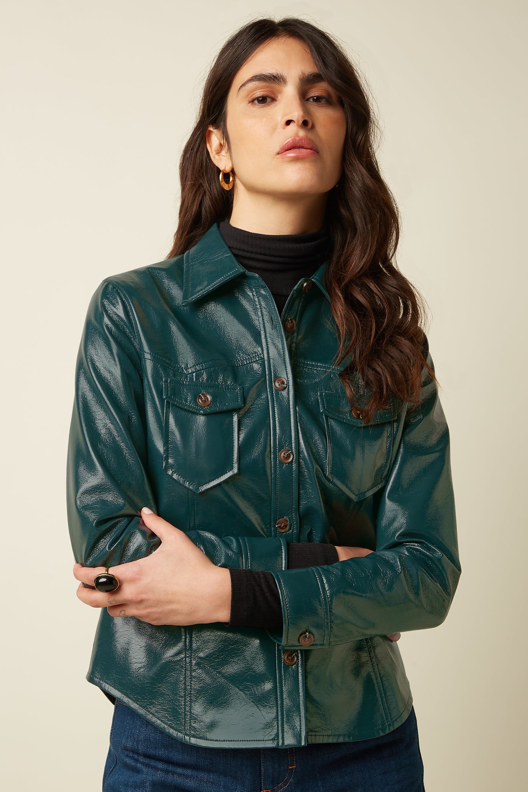Reilly Jacket Shine - Alpine Green