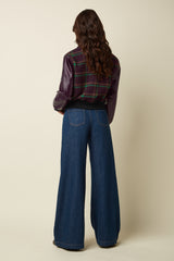 Billie Baseball Jacket Vera Check - Porto Red