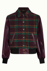 Billie Baseball Jacket Vera Check - Porto Red