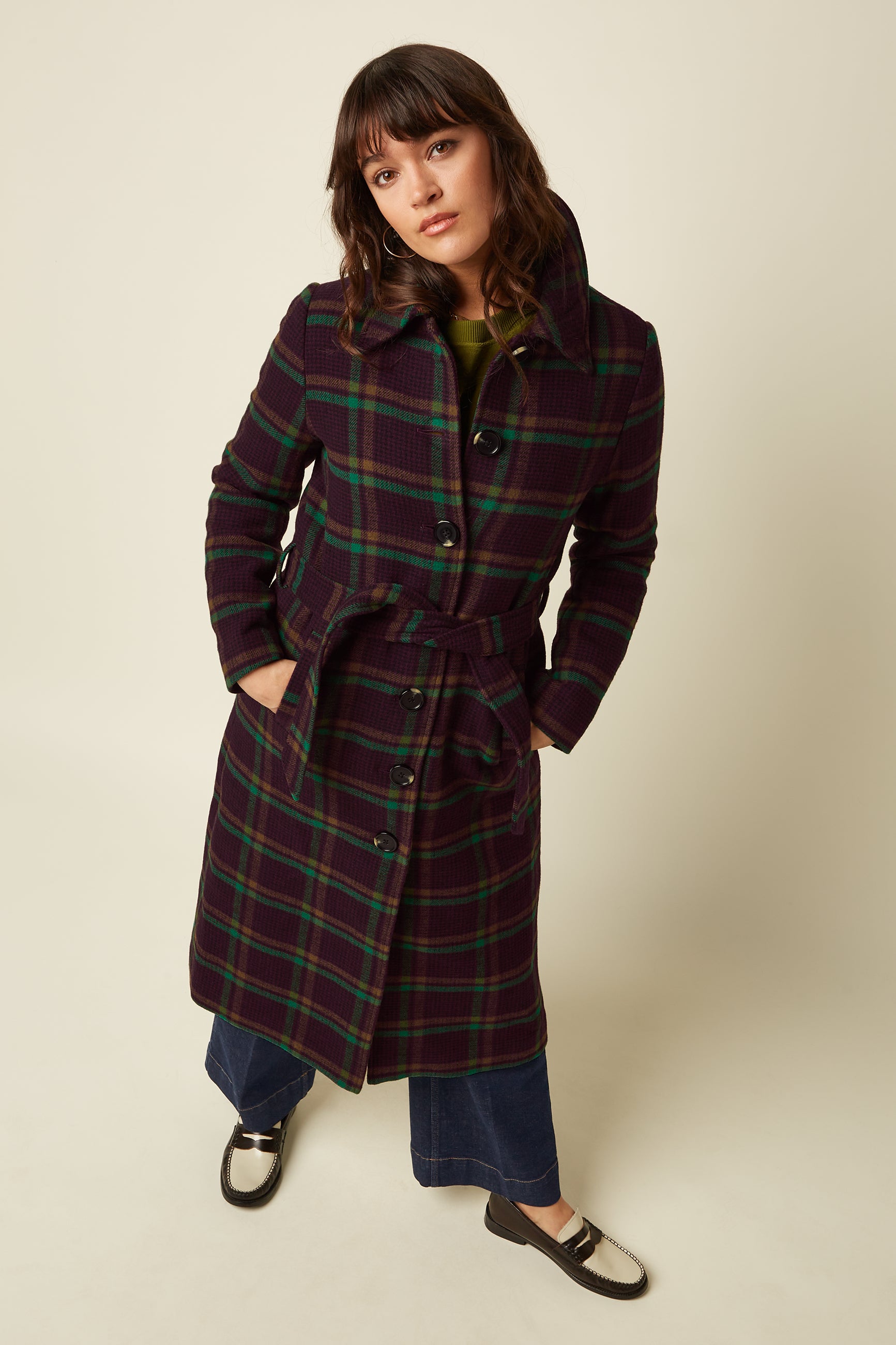 Arabella Coat Vera Check - Porto Red