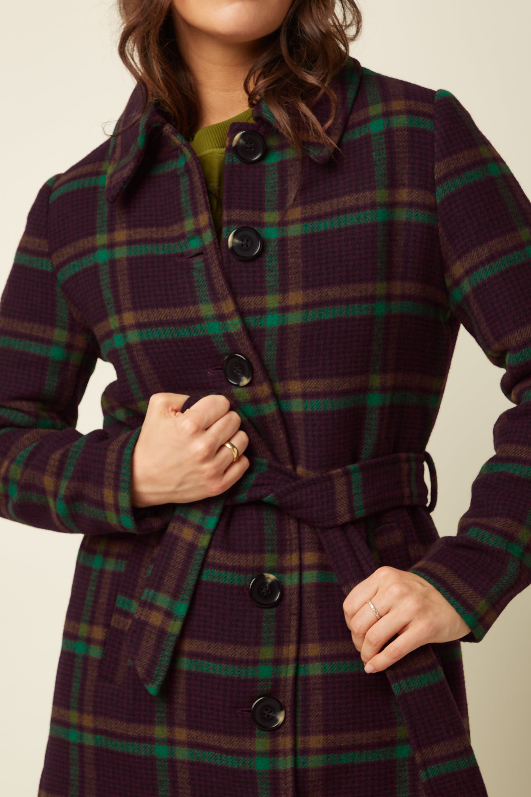 Arabella Coat Vera Check - Porto Red