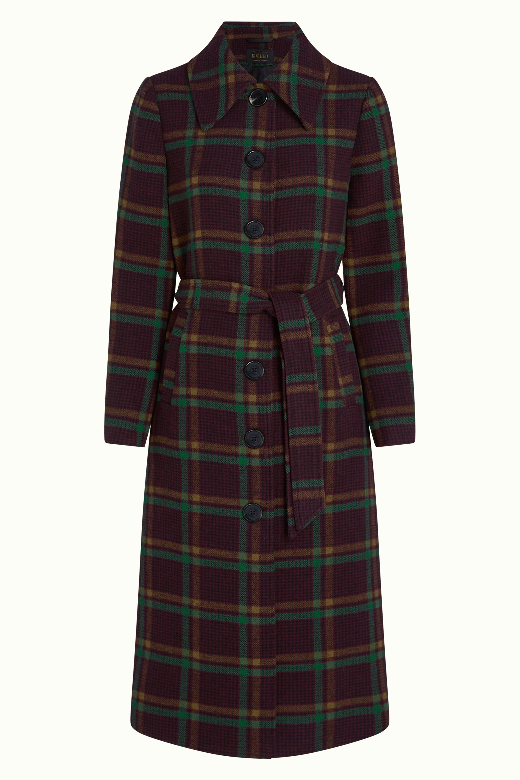 Arabella Coat Vera Check - Porto Red